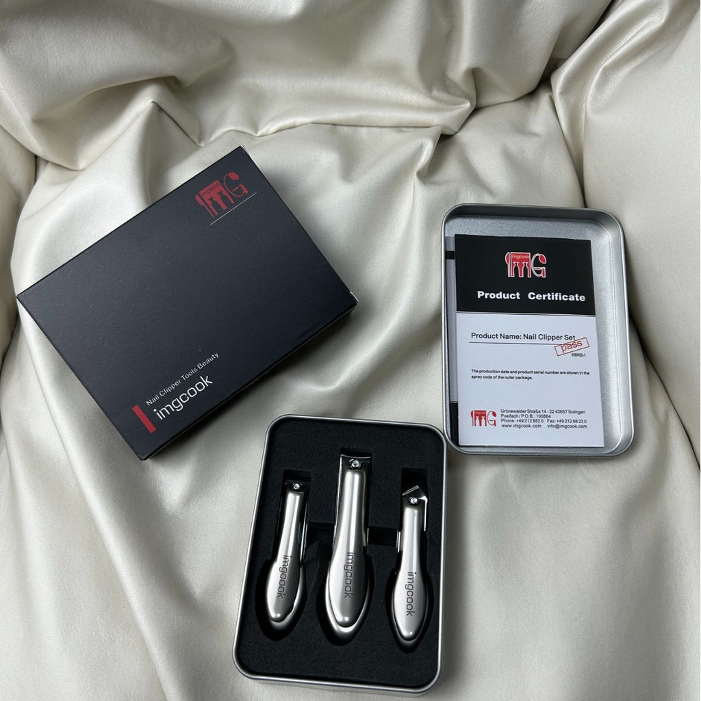 Imgcook High Quality Anti-splash Nail Scissors Three-piece Daily Nail Clippers