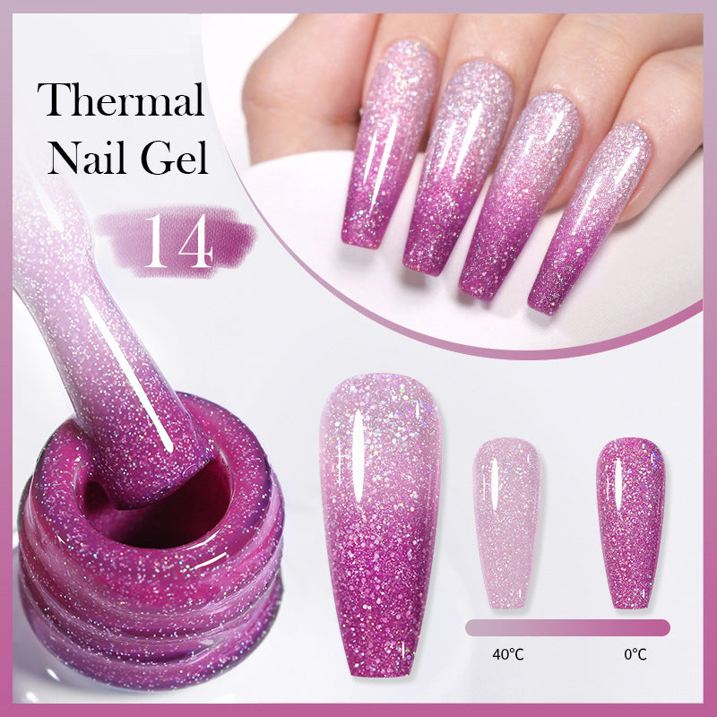 Thermal Nail Gel Simple Home Candy Gradient Color Change UV Polish