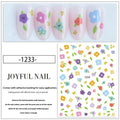 Joyful New Summer Nail Stickers Featuring Flower And Peach Designs
