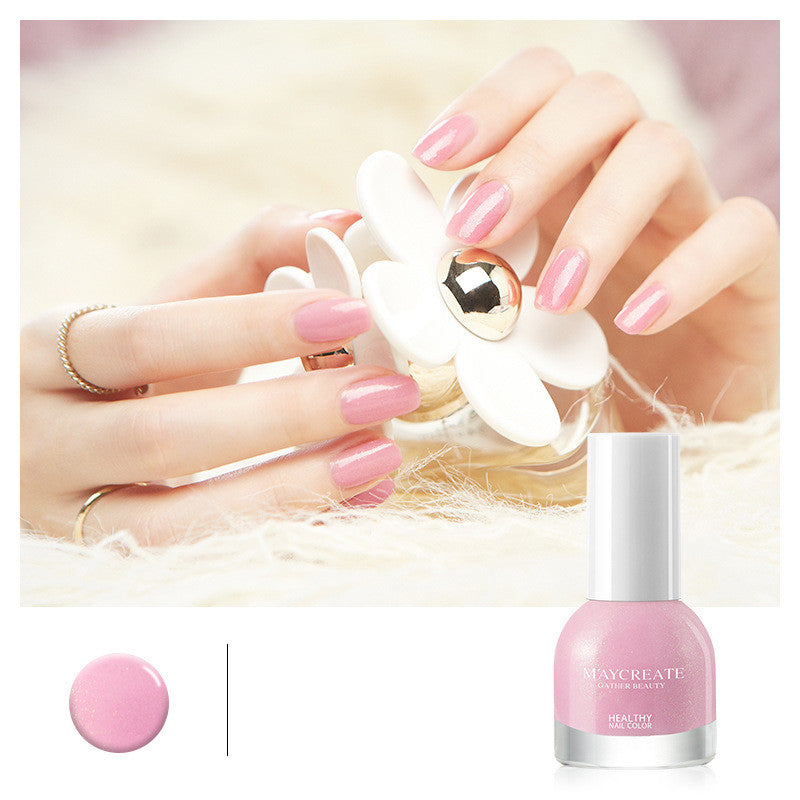Maycreate Nail Polish Female Long-lasting Tear-free Baking Free Transparent Net Red Summer Nail Polish