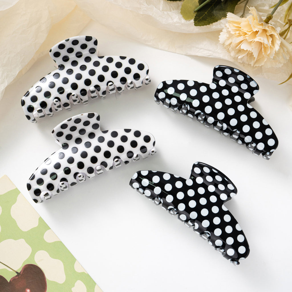 Affordable Luxury Style Polka Dot Grip Updo Hair Accessories