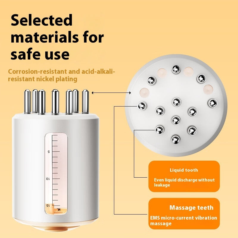 Red Light Low Current Introduction Vibration Massager Liquid Guide Comb
