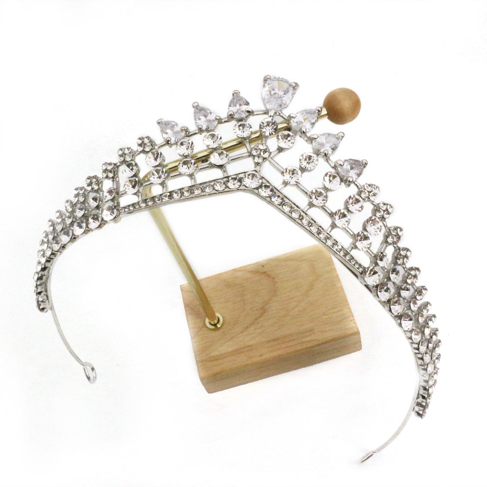 Zirconia Bridal Crown Queen Alloy Wedding Wear