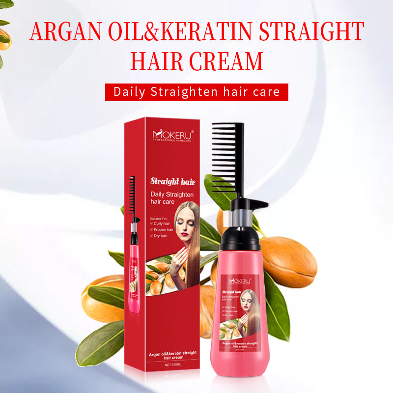 A Comb Straight Free  PullFree  Clip Straightening Cream