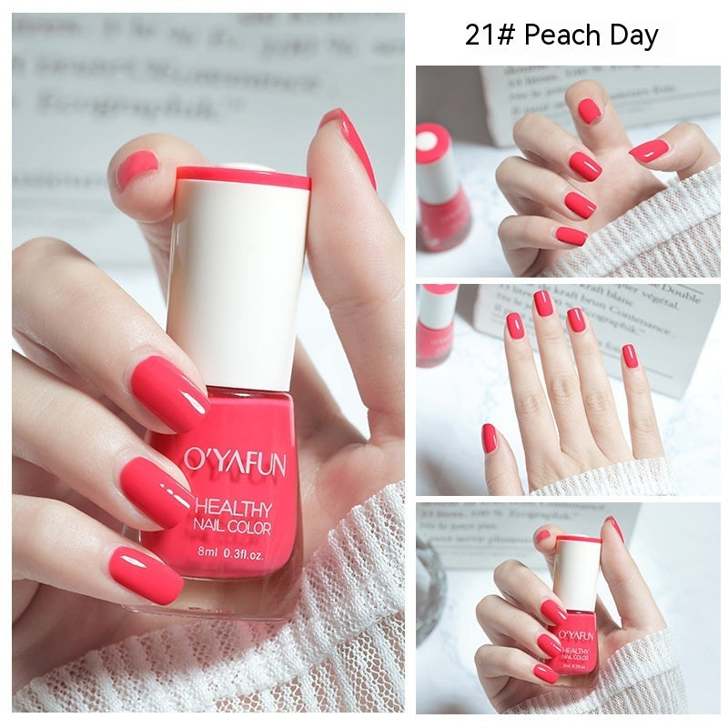 O'YAFUN Nail Polish New Water-based Long-lasting Quick-drying Transparent