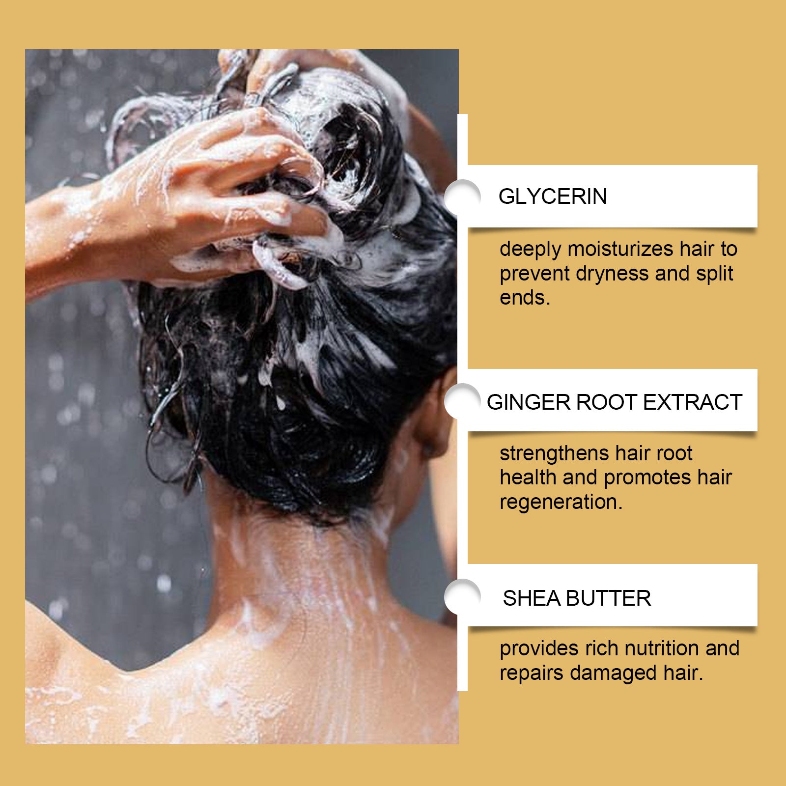 HoeGoa Ginger Shampoo Soap Scalp Cleansing Frizz