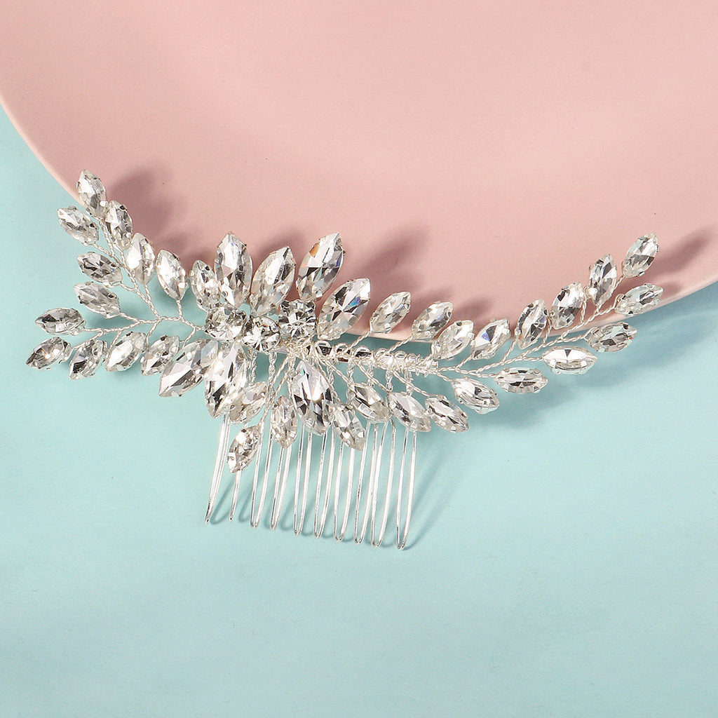 Rhinestone Tuck Comb Hair Comb Exquisite Handmade