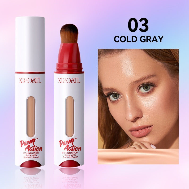 Press Liquid Foundation Oil Control Natural Light And Thin