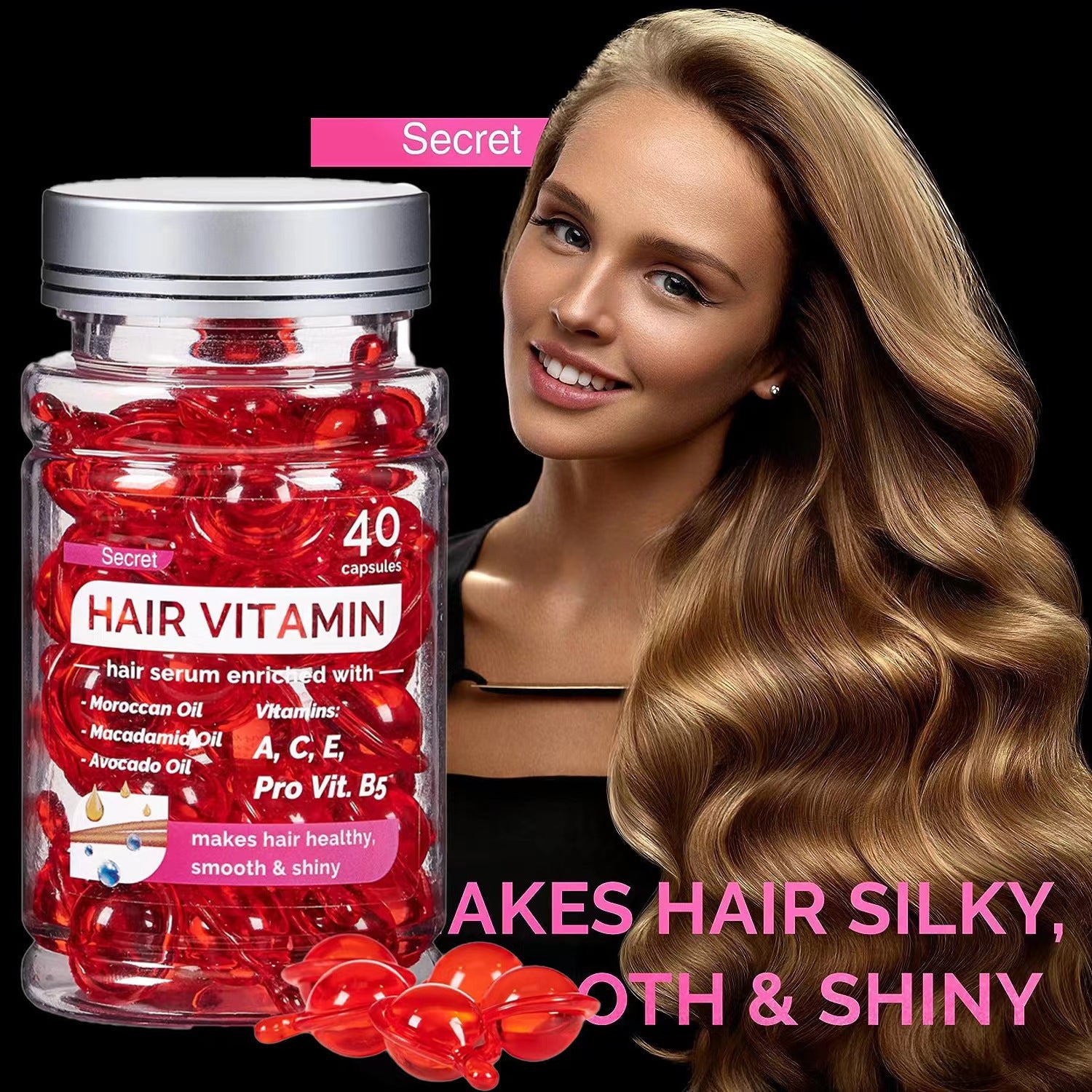 Secret Biotin Hair Essential Oil Hair Care Capsules