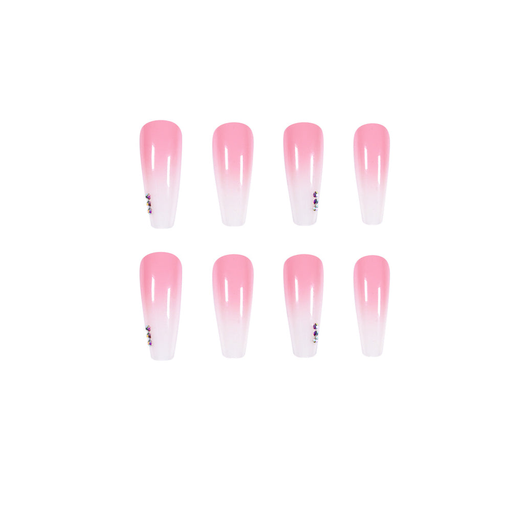 Gradient Rhinestone Wear Nail Sticker