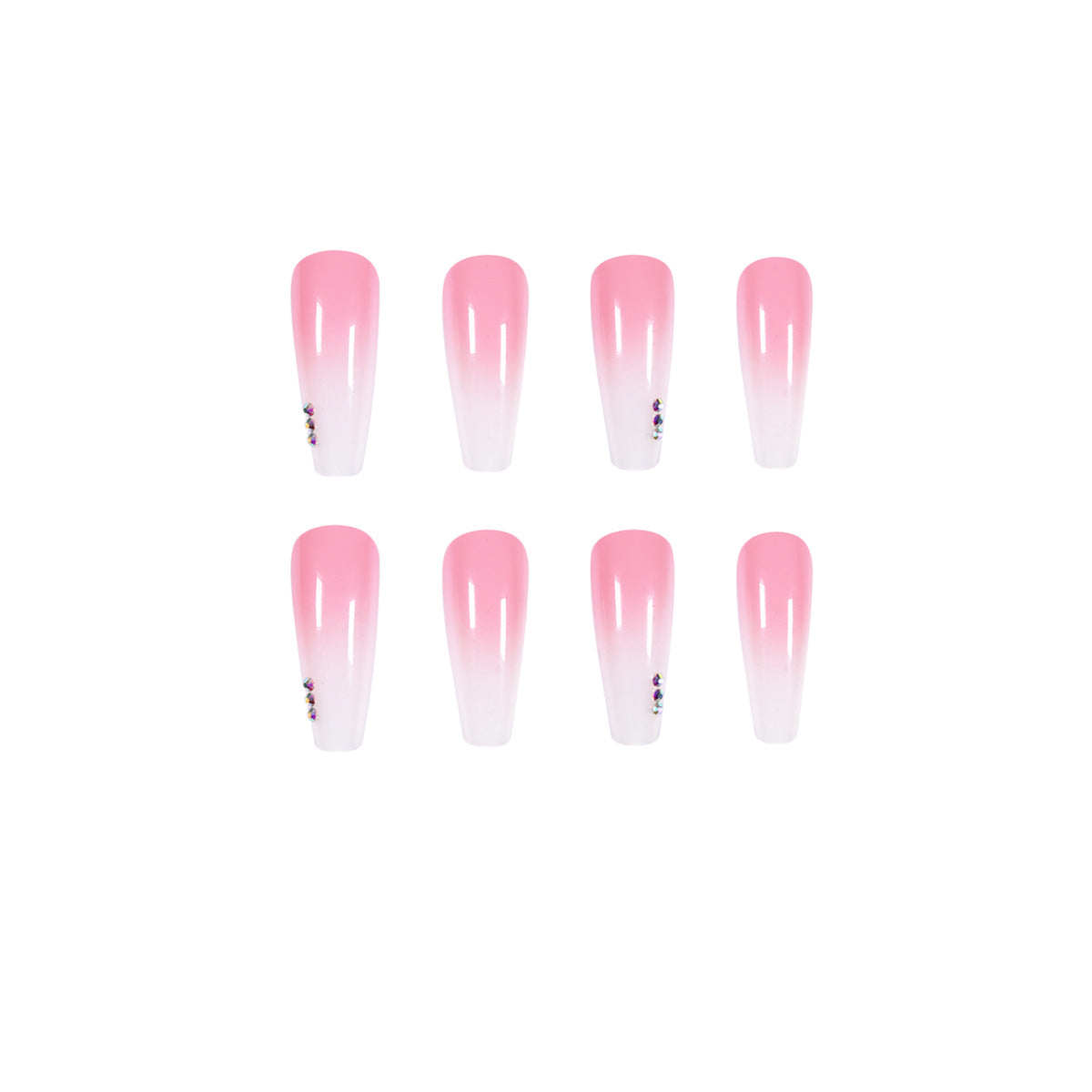 Gradient Rhinestone Wear Nail Sticker