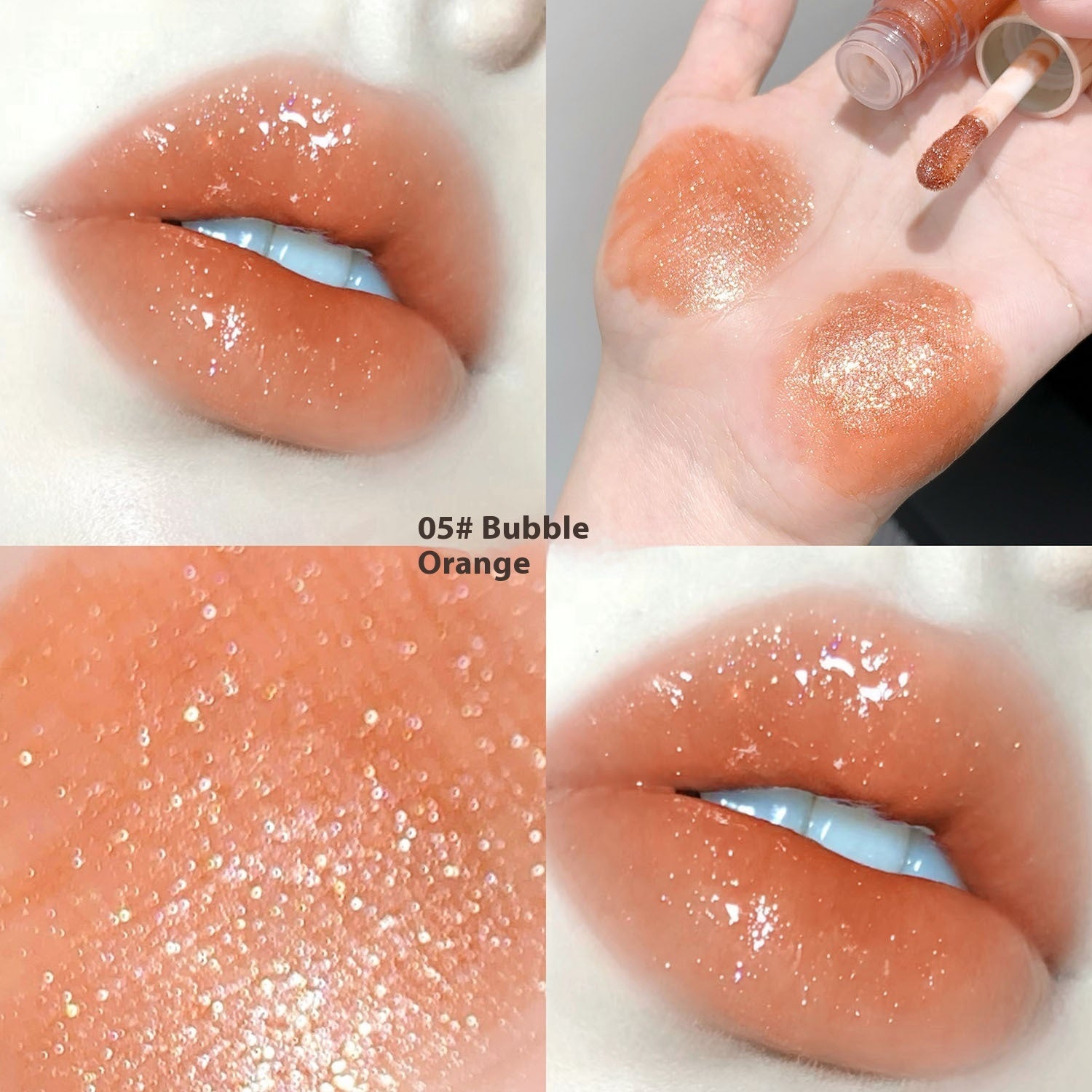 Moisturizing Bright Color Lip Gloss Love Thin And Glittering