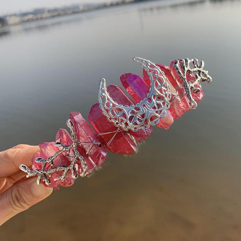 Festive Hair Comb On Moon Branch Hair Band