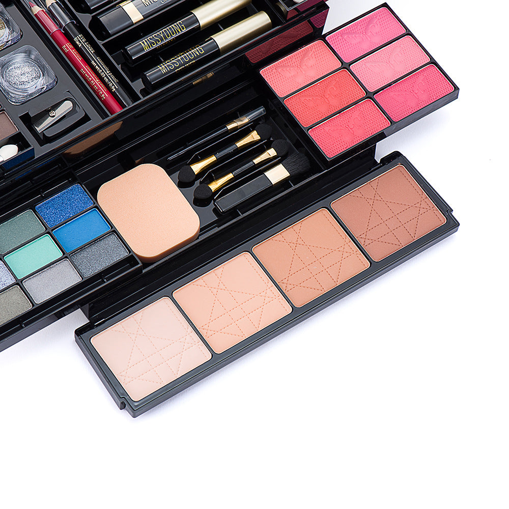 Missyoung Eye Shadow Lip Gloss Blush Concealer Makeup Set