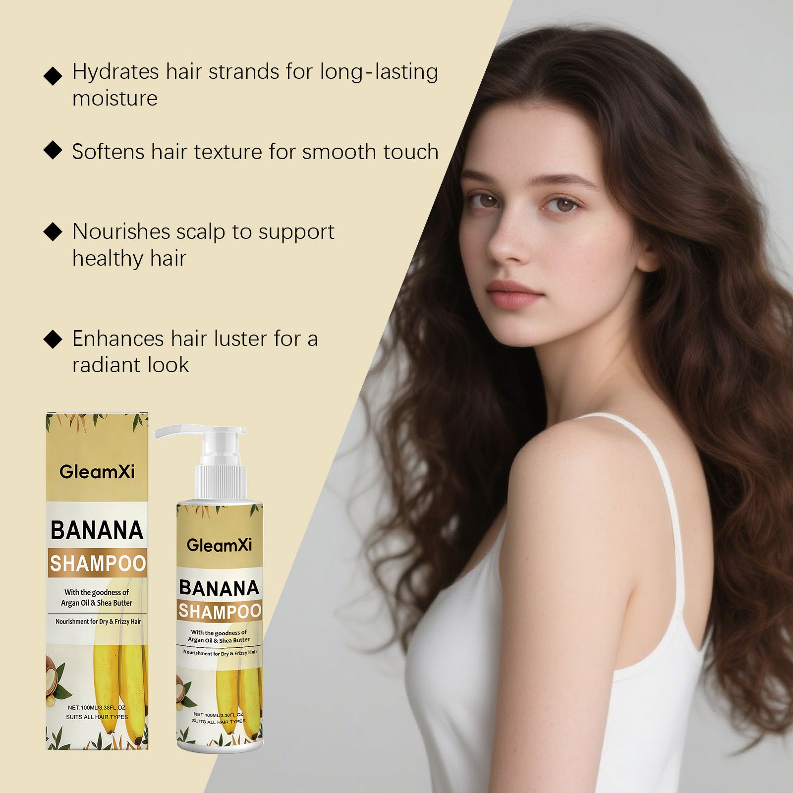 GleamXi Nourishing Banana Shampoo