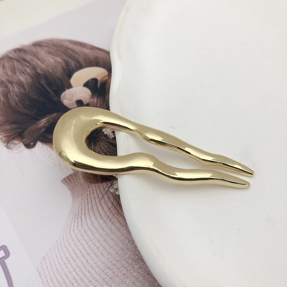 Simple Hair Clasp Metal U-clips Plate