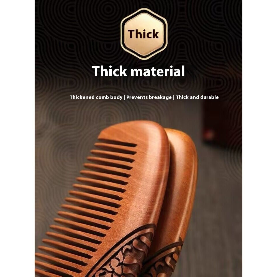 Ebony Comb Natural Genuine Goods Household Wood
