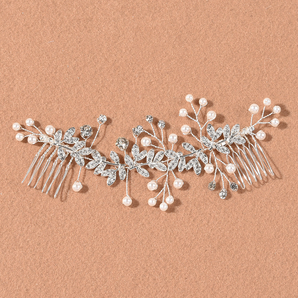 New Bridal Hair Comb Silver Flower Headgear