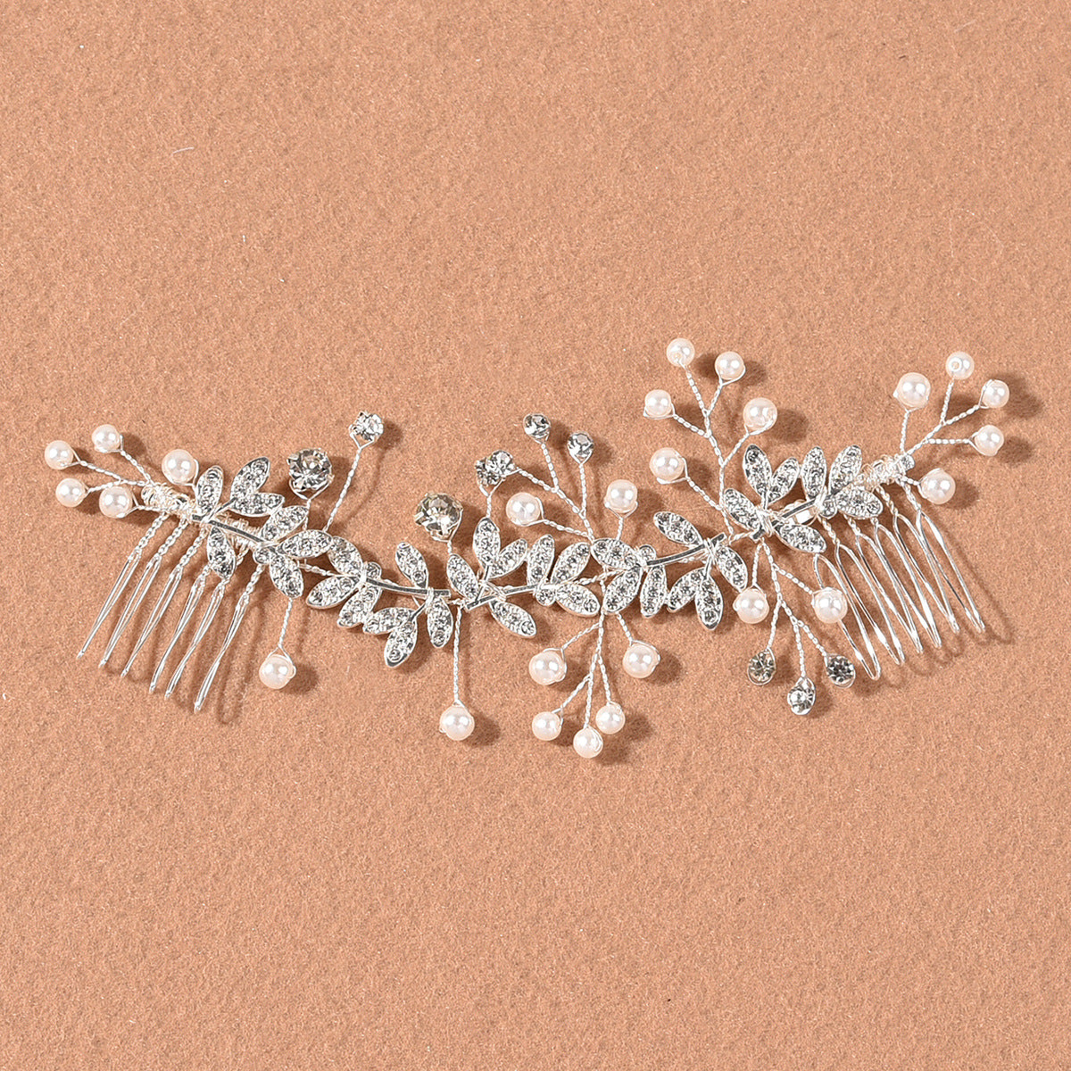 New Bridal Hair Comb Silver Flower Headgear