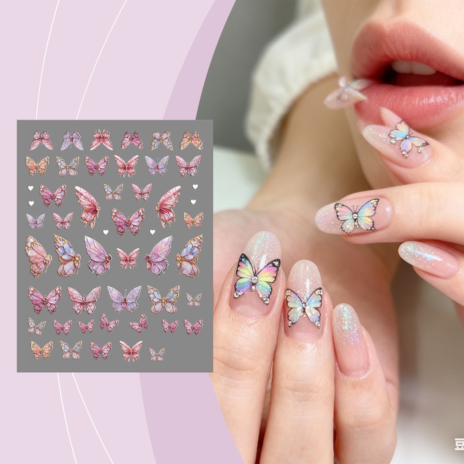 Butterfly Nail Art Stickers Creative DIY Trendy Butterfly Nail Art Stickers That Are Removable