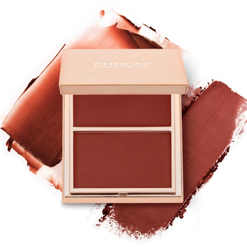 Phofay Natural Matte Contour Blush For Women