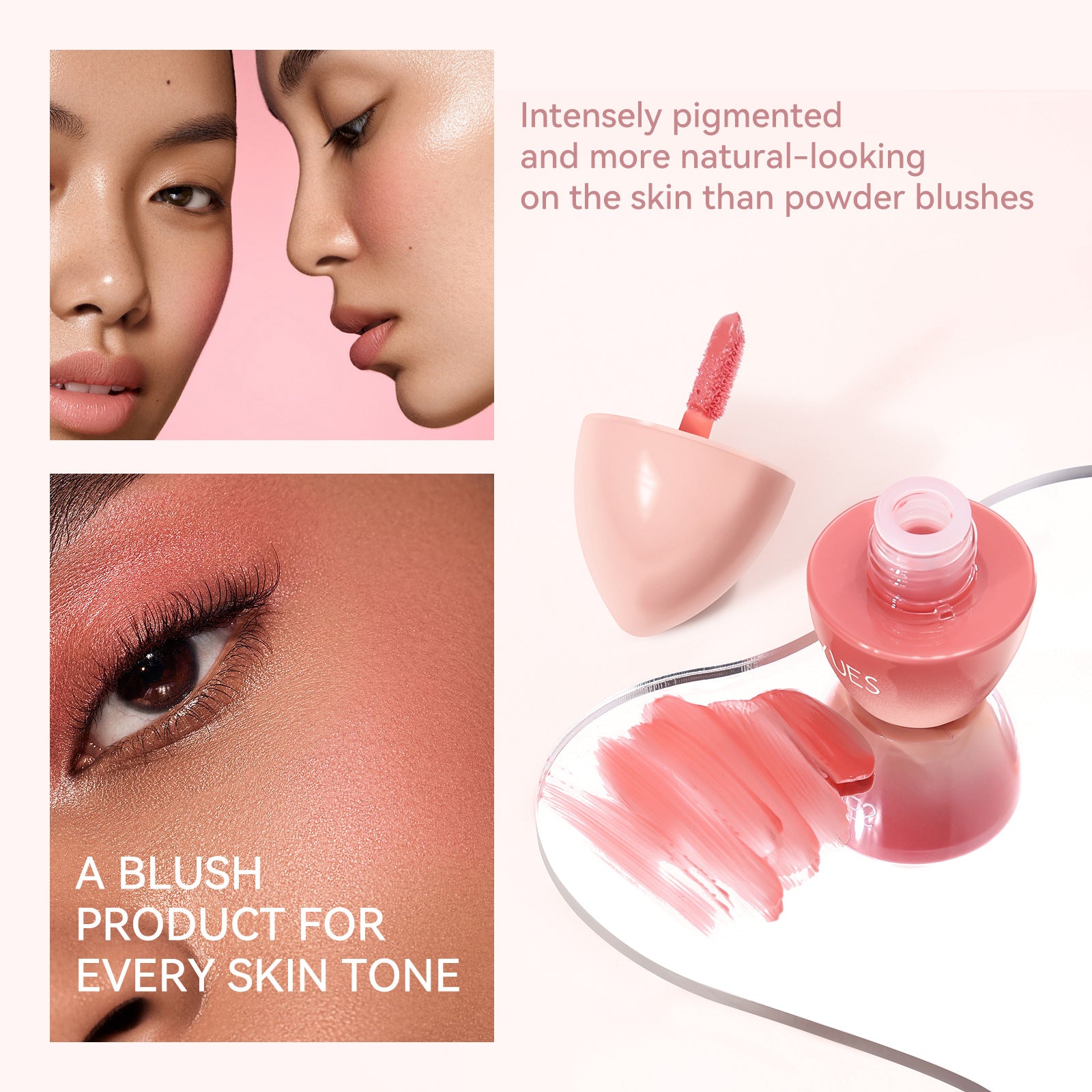 Royues Natural Rouge Powder Easy Color Lip Cheek Blush