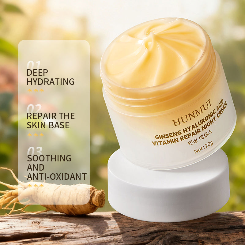 HUNMUI Ginseng Hyaluronic Acid Vitamin Night Cream 20g