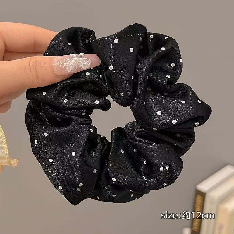 Bold Polka Dot Simple Floral Large Intestine Hair Ring