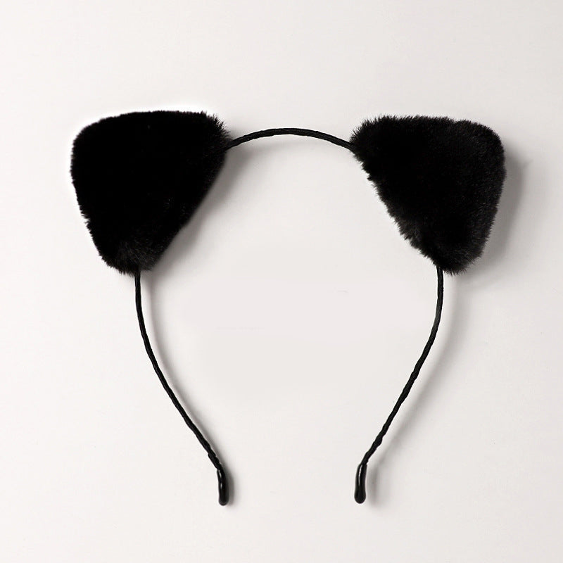 Cute Plush Bells Fox Cat Ears Headband