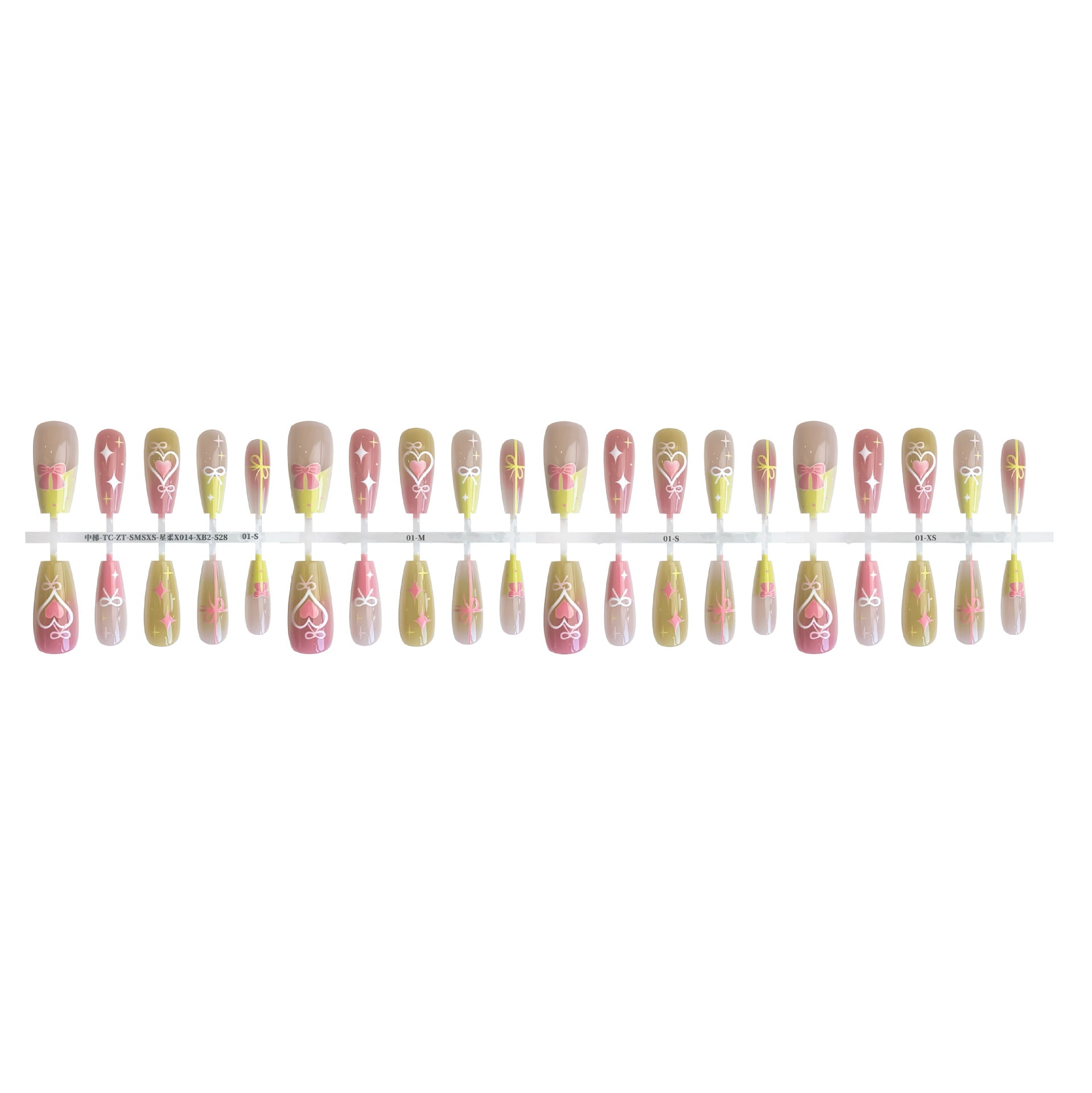 Dopamine Sweet Cool INS Style Dark French Fake Nail Tip