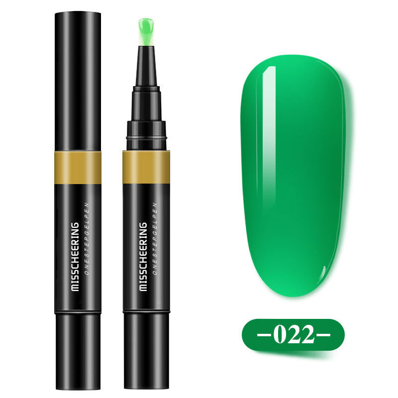 Misscheering One-step Glue Three-in-one Nail Polish Glue Pen Lazy Long-lasting Phototherapy Glue Nail Manicure