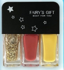 Fairy's Gifts Three-in-one DIY No-bake Tearable Sequined Nail Polish Set