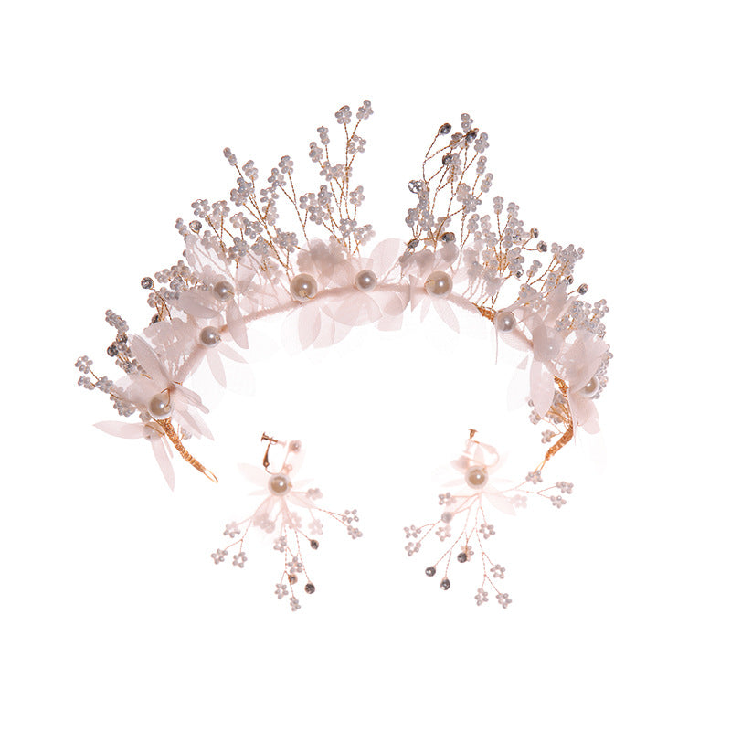 Children's Birthday Crown Pearl Flower