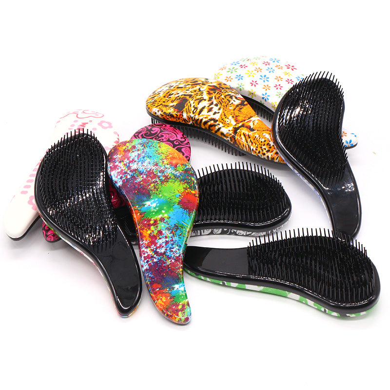 Color Straight Hair Plastic Comb