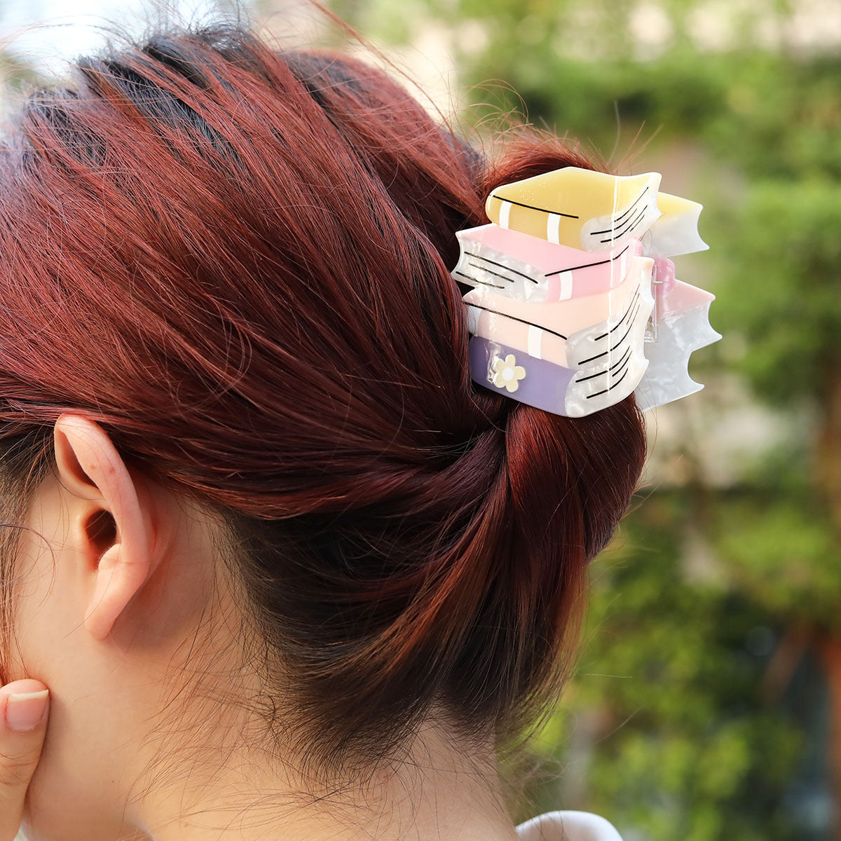 Female Creative Versatile Stationery Series Acetate Hair Clip
