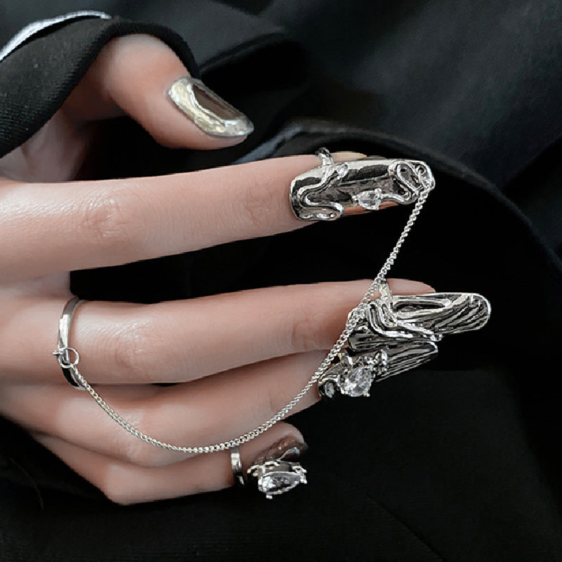 Creative Fashion Four-piece Combination Nail Ring