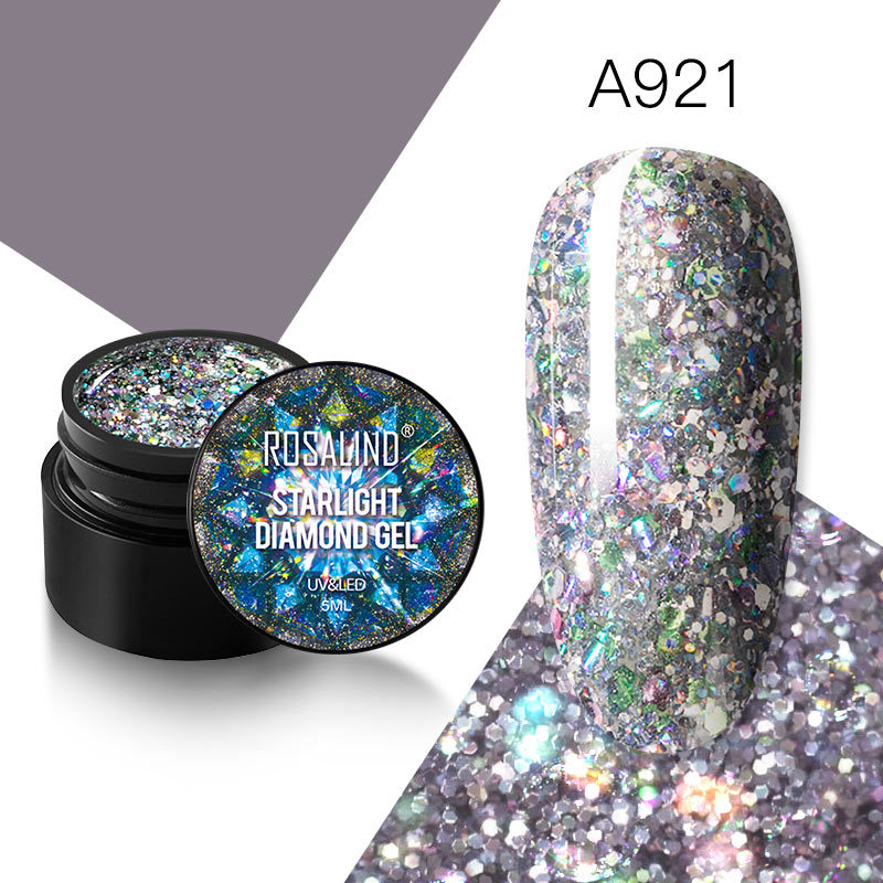 Rosalind Xingyao Diamond Glue 5ML Gel Nail Polish Seven-color Sequins UV Glue