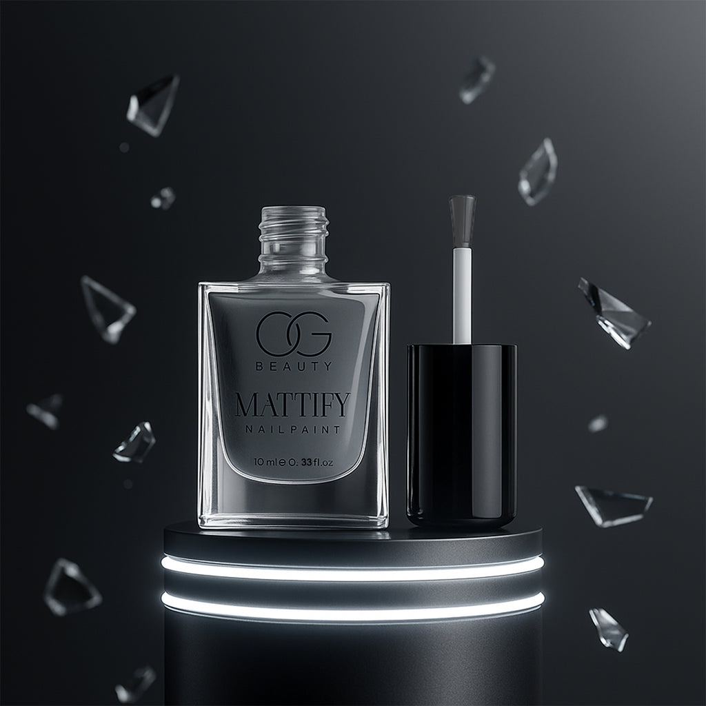 Og Beauty Calm Grey Mattify Nail Paint (10 Ml  1 Pc)