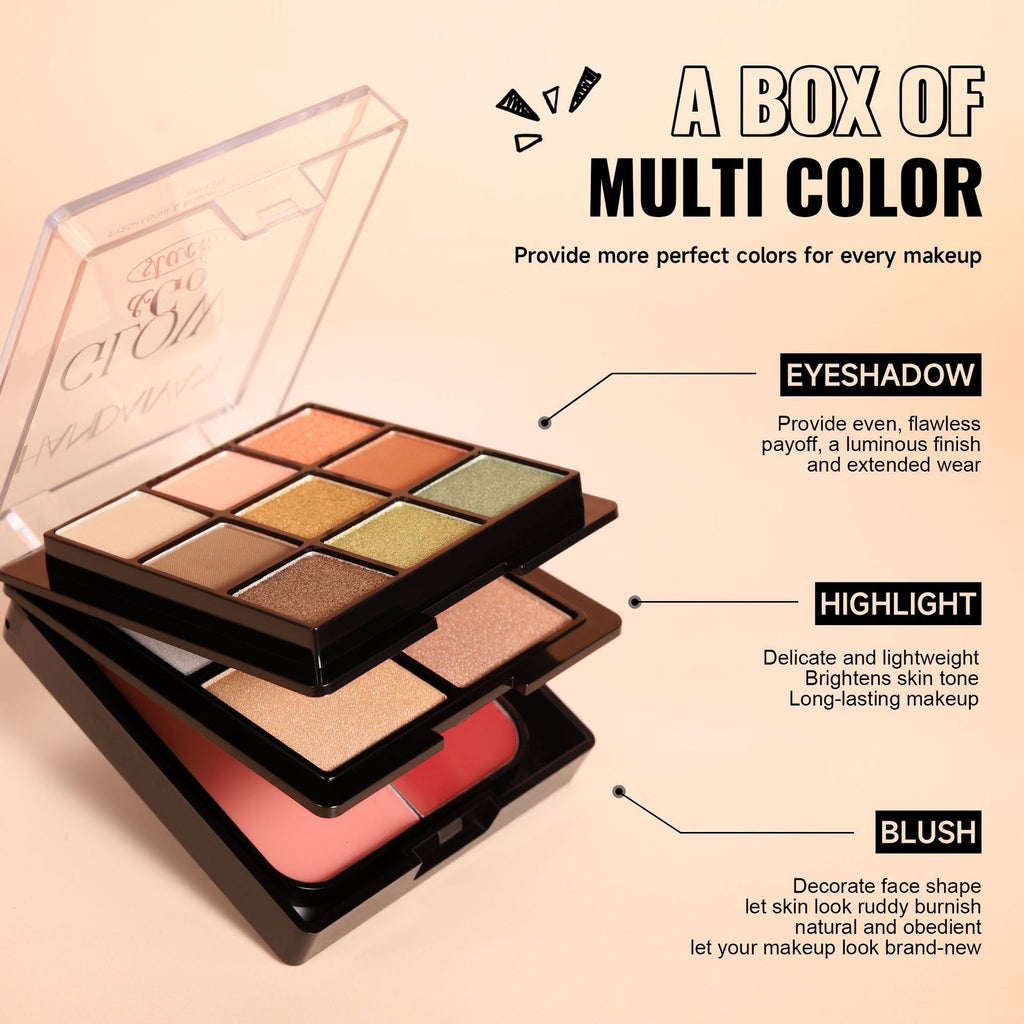 Handaiyan Eye Shadow Blush Highlight Three-in-one Comprehensive Plate