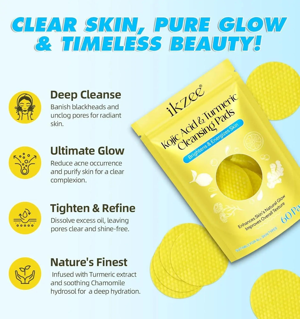 Turmeric Kojic Acid Cleansing Pads (Pack Of 2)