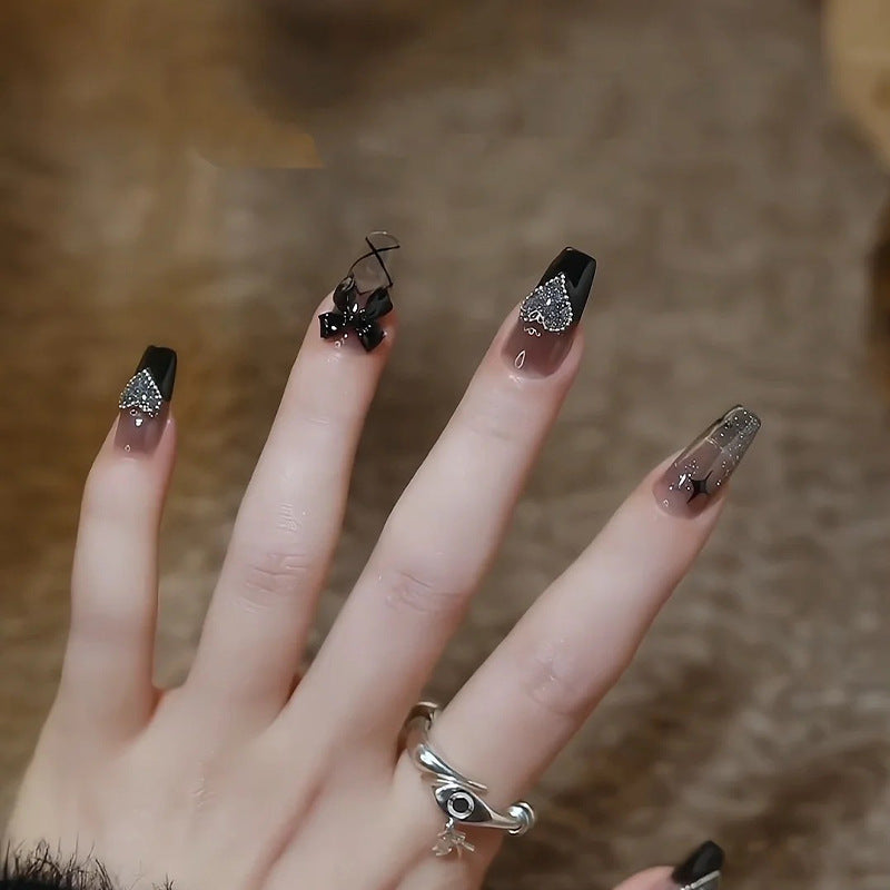 Light Luxury Pure Desire Style With White Nail Patches