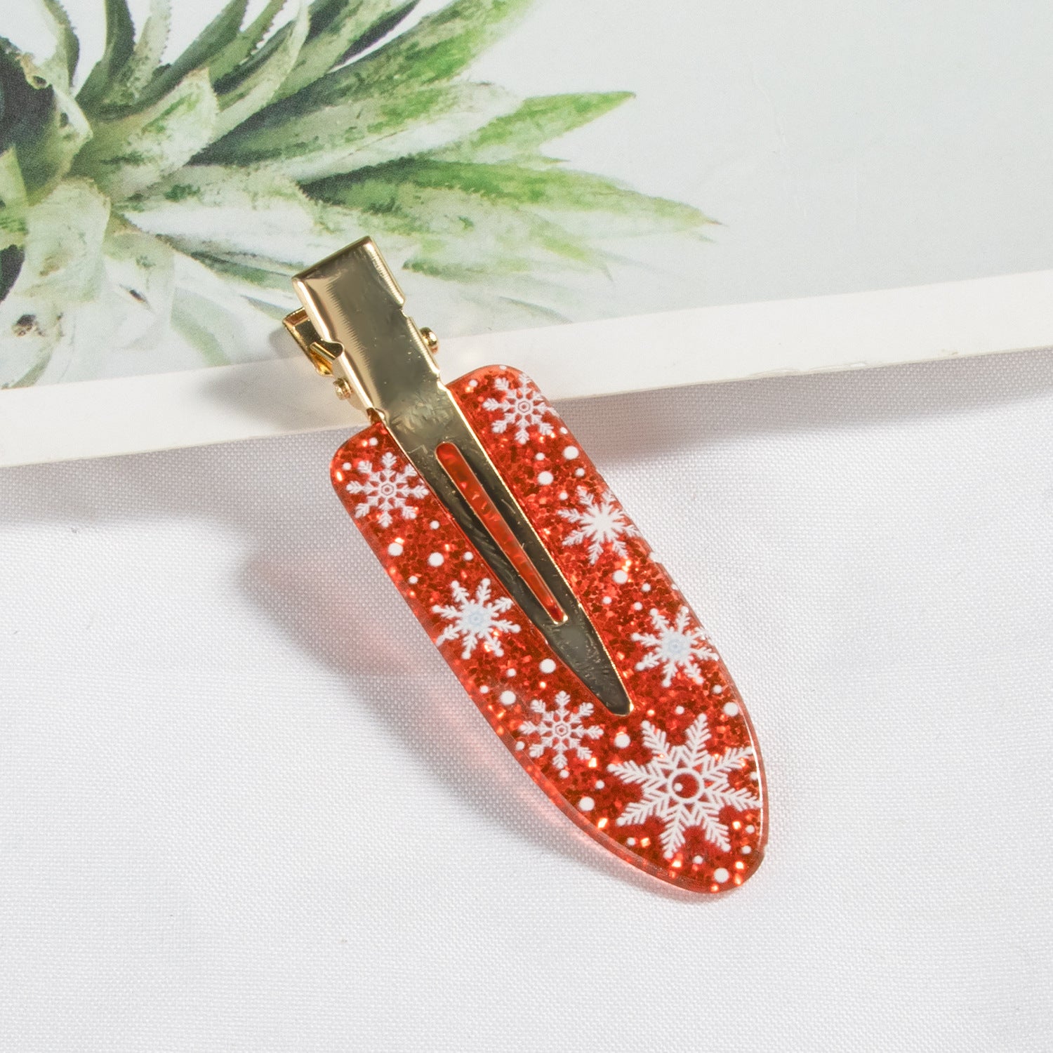 Christmas Themed Elk And Bear Cookie Hair Clips