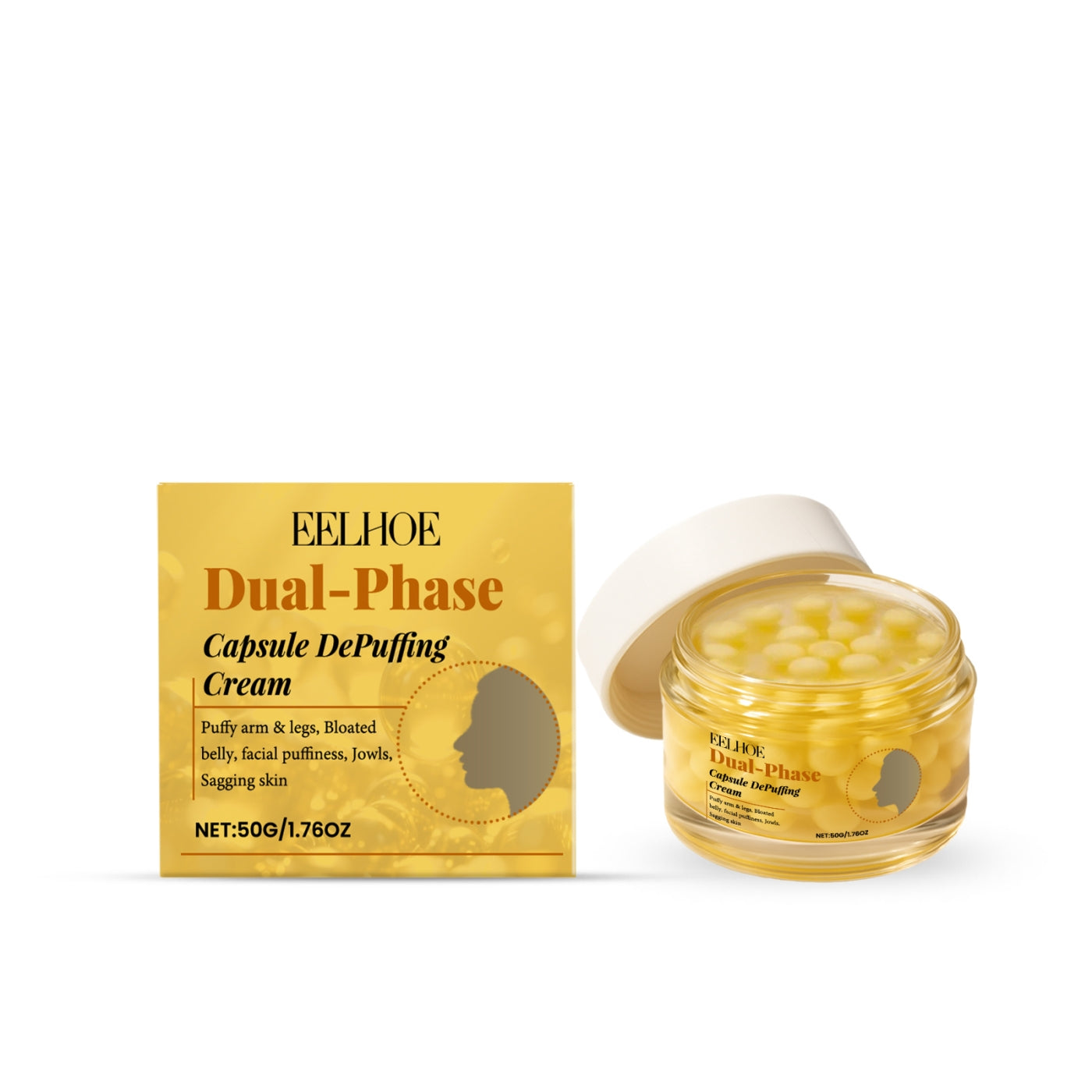 Dual-Phase Capsule Depuffing Cream