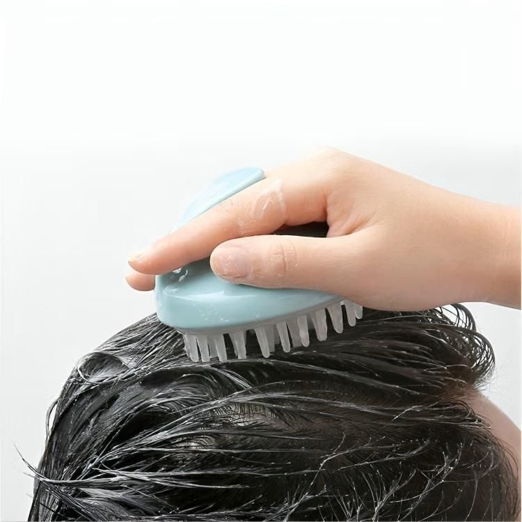 Hair Scalp Massager Shampoo Brush Head Massage Soft Silicone Bristles And Remove Dandruff Growth Deep Cleaning (Pack of 1)Ã¯Â¿Â½