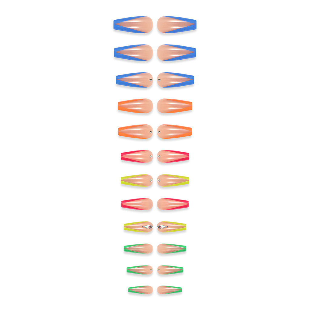 Diamond Color Wear Nail Tip Detachable