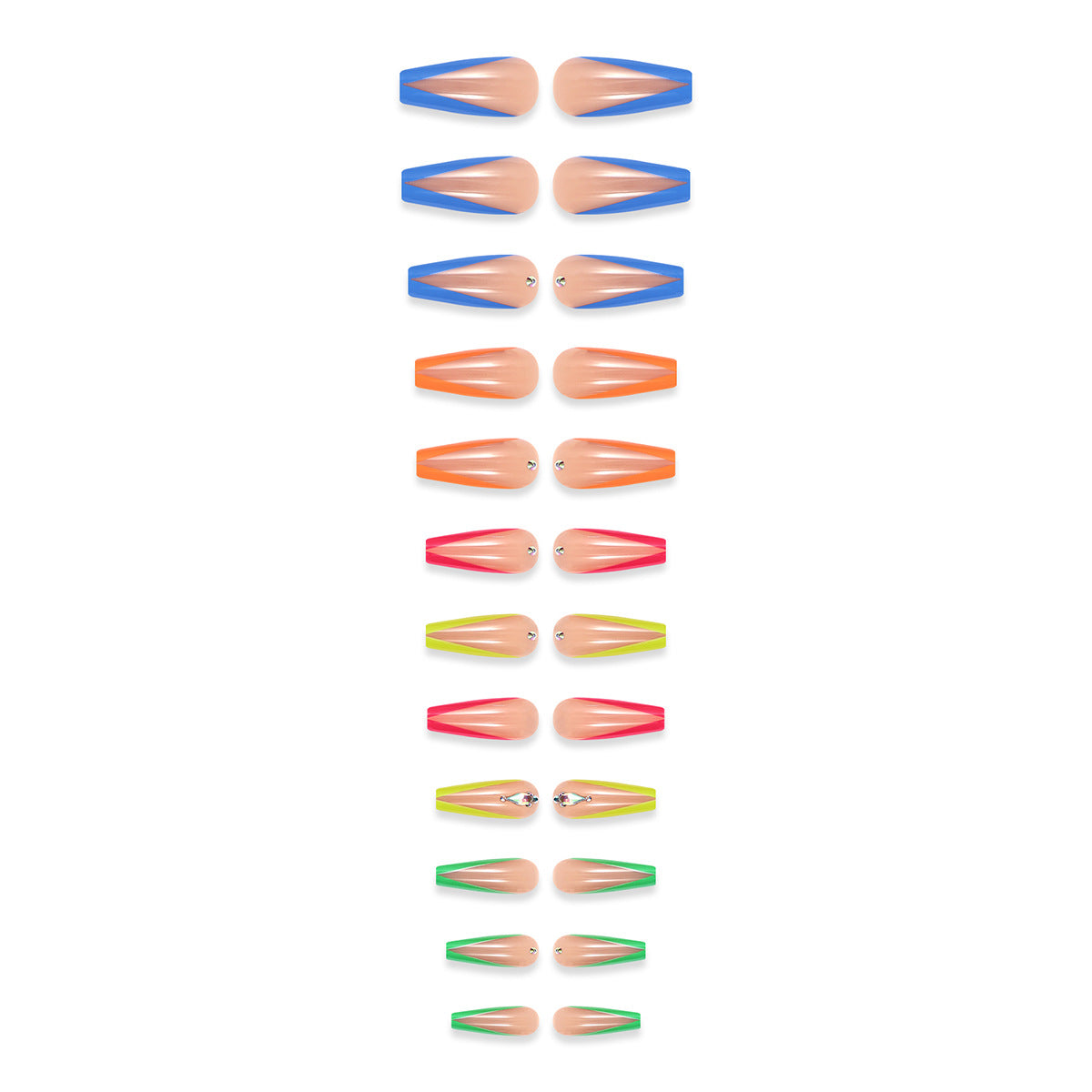 Diamond Color Wear Nail Tip Detachable