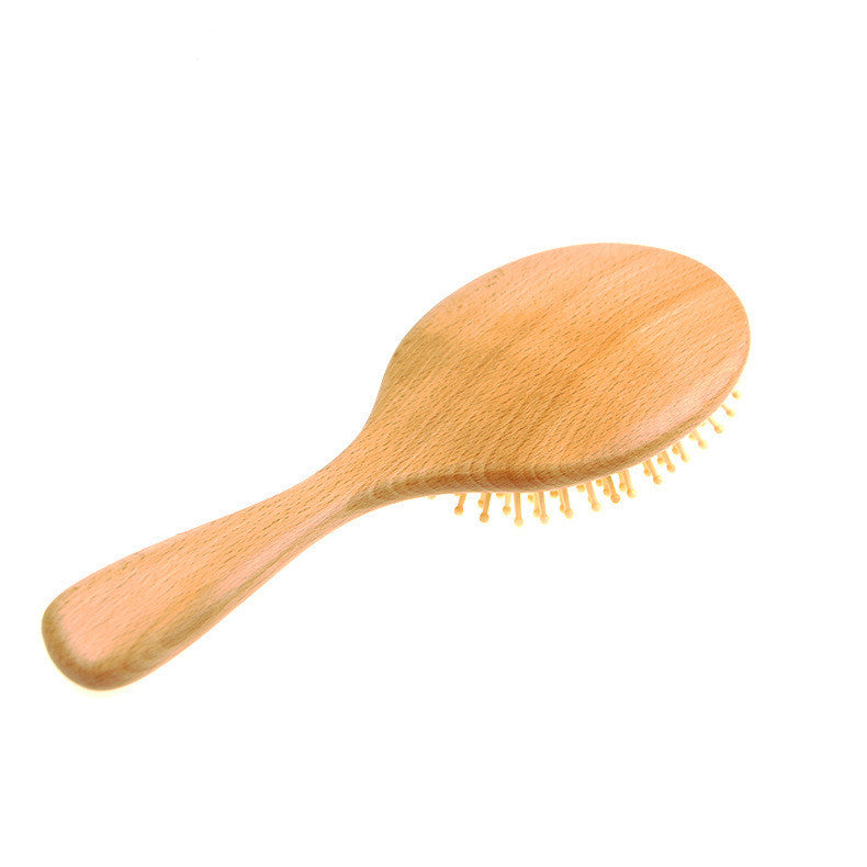 Household Beech Wood Leather Massage Airbag Air Cushion Massage Comb