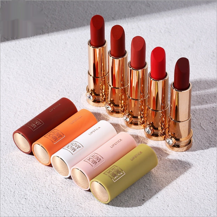 Macaron Diamond Velvet Charm 5 Pieces Lipstick Kit