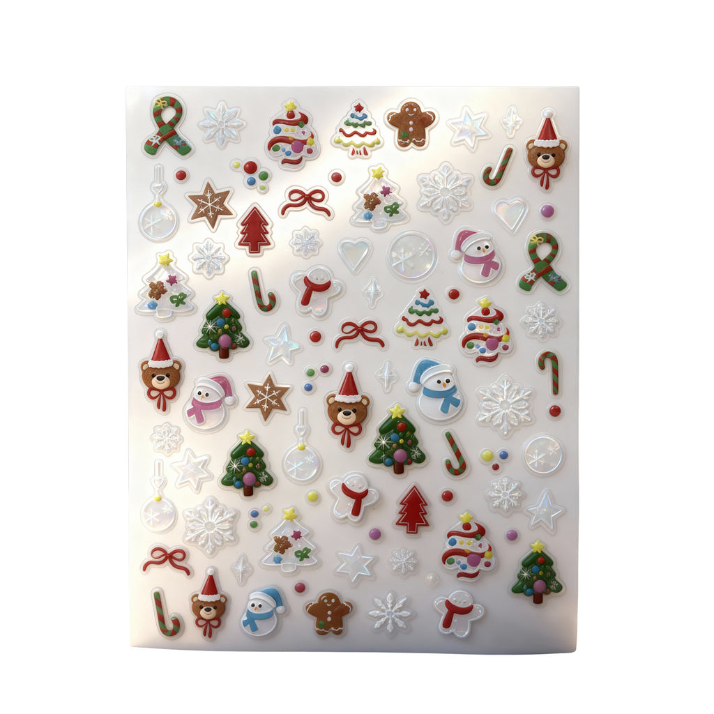 Christmas Themed Portable Decorative Nail Stickers