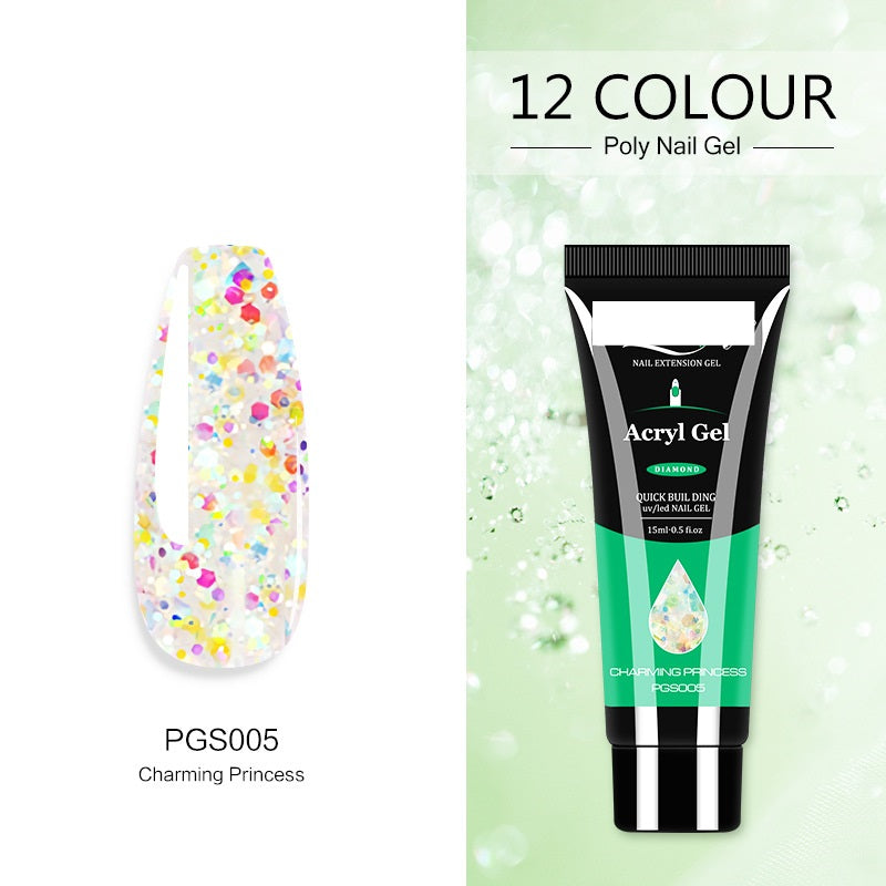 Acryl Gel Women's  Crystal Extender Nail Polish